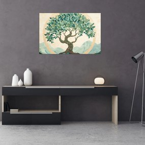 Tablou – Mozaic elegant cu arbore (90x60 cm)