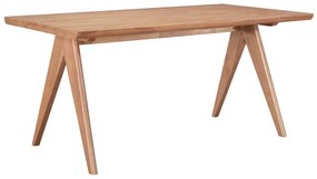 Masa Bucatarie/Dining Williams Din Lemn De Arbore Cauciuc Finisaj Nuc 200x100 Cm