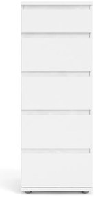 Comodă albă înaltă 40x107 cm Nova – Tvilum