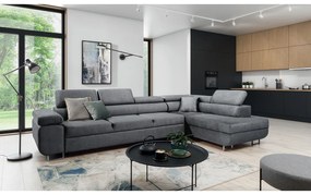 Colțar extensibil Annabelle Maxi dreapta - tapițerie Zetta 304 / picioare cromate