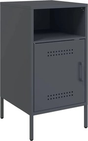 vidaXL Noptieră, antracit, 36x39x68 cm, oțel