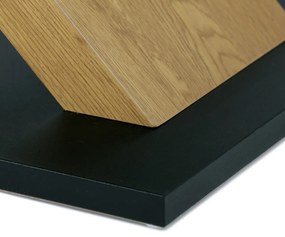 Masă de sufragerie X 160 x 90 cm, stejar