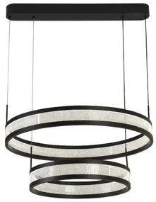 Lustră LED dimabilă pe cablu LED/40W/230V negru + telecomandă