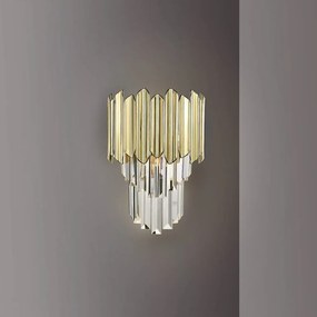 Aplica de perete design elegant Tiara crom/auriu