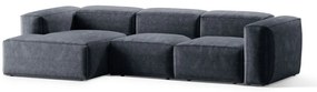 Coltar 3 locuri Bergamo velur reiat L304 cm