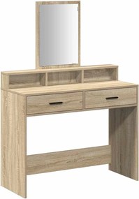 vidaXL Masă de Machiaj Stejar Sonoma 100 x 41 x 140 cm Lemn compozit