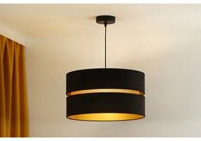 Lustră pe cablu Duolla DUO 1xE27/15W/230V d. 40 cm negru/auriu
