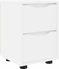 vidaXL Noptieră cu sertar Alb 30,5 x 30 x 43 cm Lemn compozit