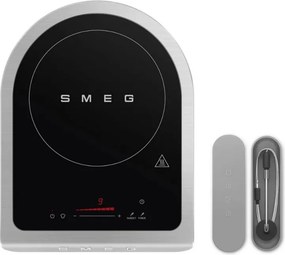 Plita cu inductie portabila Smeg PIC01EGMEU, 2100 W, Sticla ceramica, Verde smarald