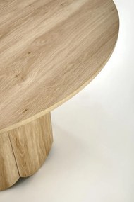Set masa rotunda Hugo + 3 scaune K489 bej/auriu