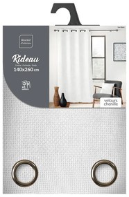 Draperie albă din janilie 140x260 cm Leo – douceur d'intérieur