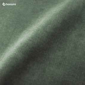 Taburet verde/gri din catifea Adagio - Scandic