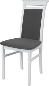 Scaun IDENTO, gri/alb, stofa/lemn, 44x57x95 cm