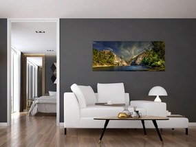 Tablou peisajului cu lac (120x50 cm)