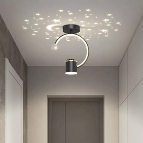 Lustra LED , Elit's EsnL7676-1BK+GD, 28w-6w