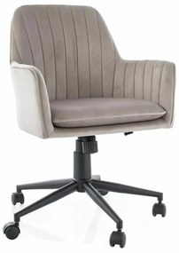 Scaun de birou Q886 velvet bej inchis Blu40