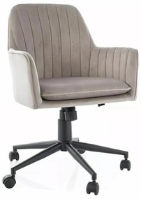 Scaun de birou Q886 velvet bej inchis Blu40