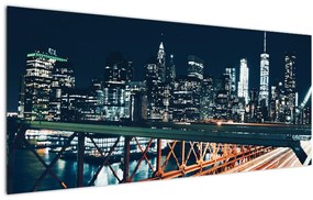 Tablou - Oraș de noapte (120x50 cm)