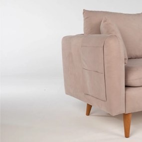 Canapea cu 3 Locuri Sofia, 215 x 91 x 85 cm, Bej