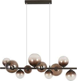 Brilagi - Candelabru LED suspendat pe cablu MILLA 10xG9/3W/230V maro/maro fumuriu