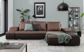 Colțar lemn masiv Extensibil Opal Depozitare 296x200cm Personalizabil - Monolith 09/ Kongo 129