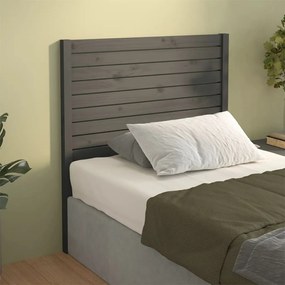 vidaXL Tăblie de pat, gri, 81x4x100 cm, lemn masiv de pin