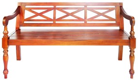 Banca Batavia, maro inchis, 123 cm, lemn masiv mahon Maro inchis, 123 cm, Da