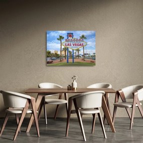 Tablou pe sticlă - Las Vegas (70x50 cm)