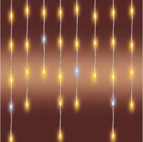 Ghirlandă LED de Crăciun pentru exterior 1200xLED/230V 25x0,56 m IP44 alb cald/alb rece