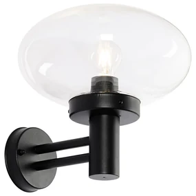 Lampă de perete exterioară modernă neagră - Elly
