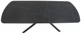 Masa extensibila Vector neagra L160(200)x90 cm