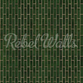 Fototapet, Wall of Tiles, Vertical, Rebel Walls