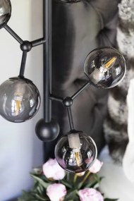 Halo Design 738854 - Lustră cu cablu ATOM, 6xG9/28W/230V, diametru 30 cm, negru/k. negru