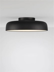 Plafoniera LED stil modern 2700K NOELIA negru 50cm