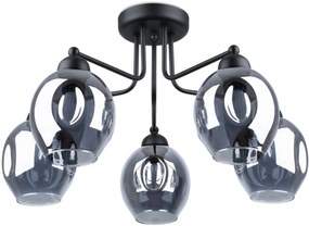 Sollux Lighting Fillan lampă de tavan 5x60 W negru SL.1145