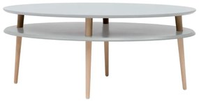 Masă de cafea Ragaba OVO, gri deschis