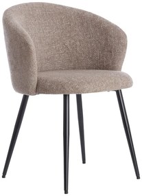 Set de scaune de sufragerie bej 2 buc. din metal Radaja – Light &amp; Living