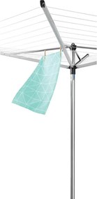 Uscator de rufe pentru exterior Brabantia TopSpinner 1003461, 50 m, Suport metalic, Rezistent la coroziune, Inox