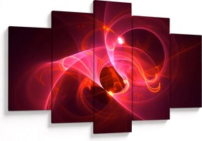 Tabloul modern cu abstacție roz (150x105 cm)