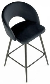 Scaun de bar Barnes, negru