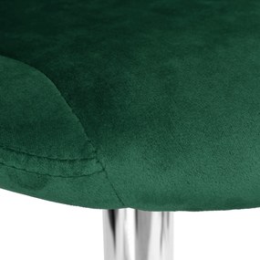 JAKS Scaun de bar cydro crom velvet verde