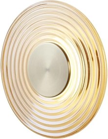 Aplica LED metal alama antique sticla chihlimbar Cleo