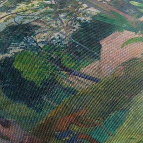 Tablou - Paul Gauguin, Te raau rahi (The Big Tree), reproducere (120x50 cm)