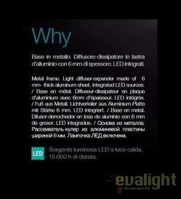 Aplica de perete cu lumina ambientala LED WHY AP1 BIANCO 116938