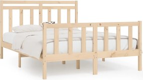 vidaXL Cadru de pat, 120x200 cm, lemn masiv de pin