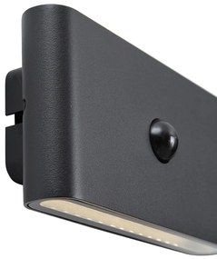 Lampă de perete neagră cu senzor magnetic în 4 trepte, cu LED reîncărcabil - Batt
