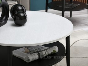 Măsuță de cafea Randolf Xl (alb + negru). 1111697