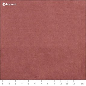 Colțar din catifea cu extensie pe partea dreaptă Cosmopolitan Design Bali, roz