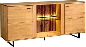 Comodă stejar masiv I TV Urban, 179 × 49 × 62,5 cm