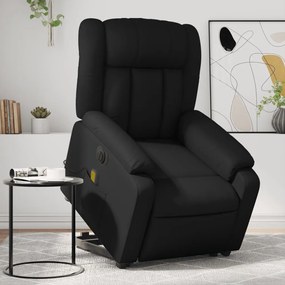vidaXL Fotoliu electric masaj rabatabil cu ridicare, negru